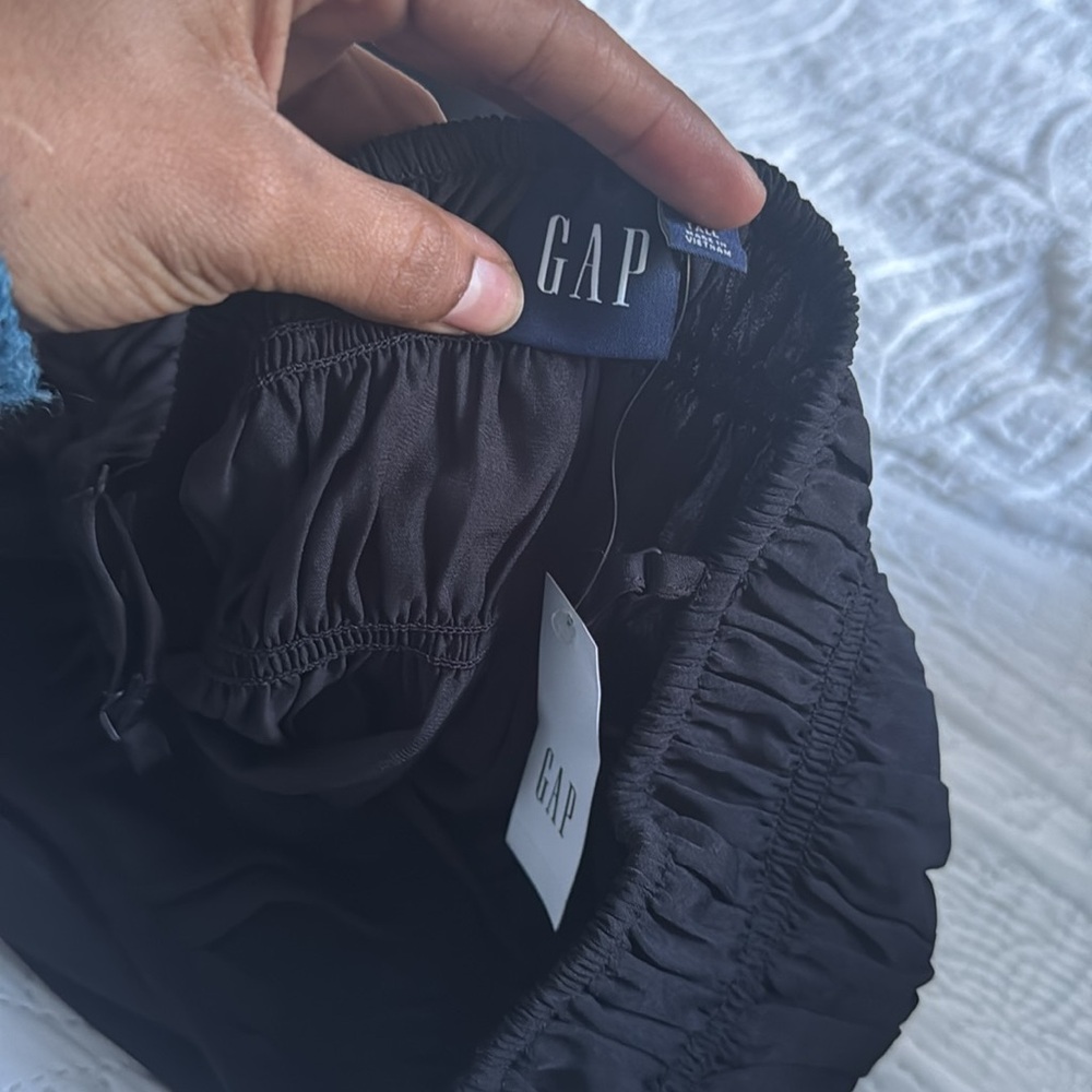 NWT GAP Smocked Halter Midi Dress black size XL tall - Picture 5 of 7